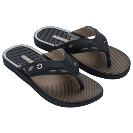 Chinelo Masculino Cartago Dallas - 12158 - Preto/preto/bege - Atacado