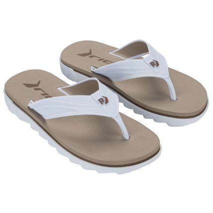 Chinelo Masculino Rider Rw Plus - 12425 - Branco/bege/dourado - Atacado