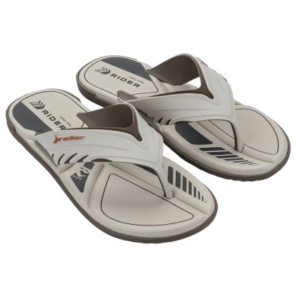 Chinelo Masculino Rider Drift - 12601 - Marrom/bege/preto - Atacado