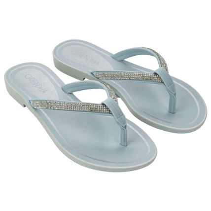 Rasteira Feminina Grendha Brilho - 19290 - Azul Artico - Atacado