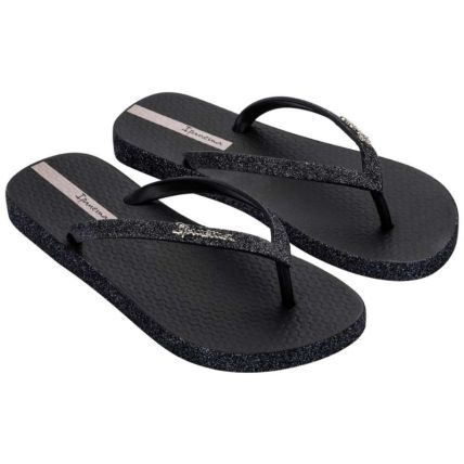 Chinelo Feminino Ipanema Maxi Glow - 27000 - Preto/grafite Glitter - Atacado