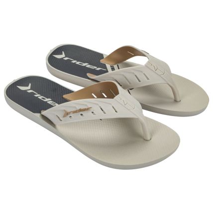 Chinelo Masculino Rider Street Duo Plus - 12505 - Bege/preto - Atacado