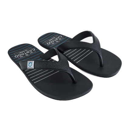 Chinelo Masculino Cartago Dakar - 10738 - Preto/Cinza - Atacado