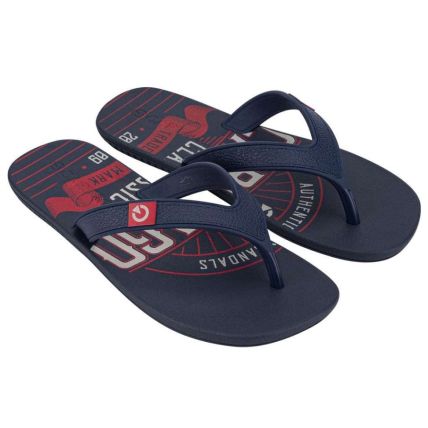 Chinelo Masculino Cartago Dakar - 10738 - Azul/vermelho/bege - Atacado