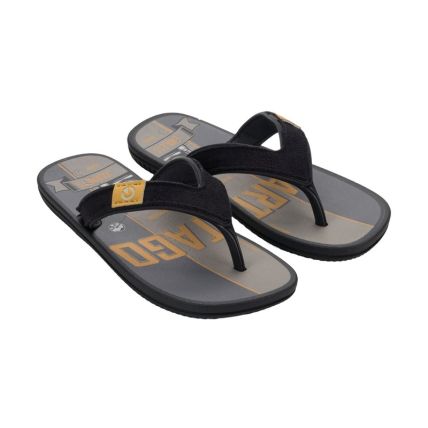 Chinelo Infantil Cartago Dakar - 10808 - Preto/preto/cinza (Bb694) - Atacado