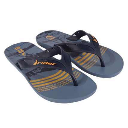 Chinelo Masculino Rider Street Olé -11576 - Azul/azul/amarelo - Atacado