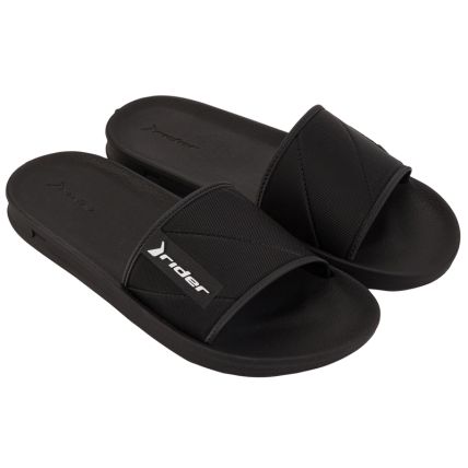 Chinelo Slide Masculino Rider Street - 11578 - Preto/preto/branco - Atacado