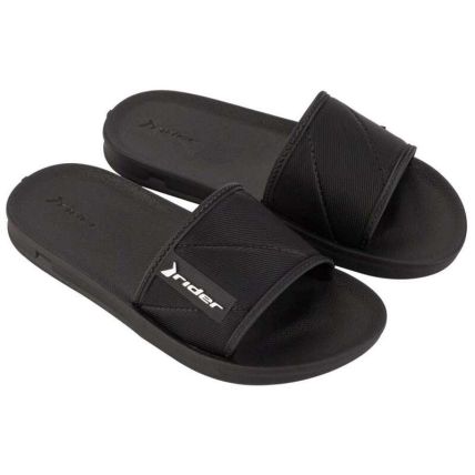 Chinelo Slide Infantil Rider Street - 11592 - Preto/preto/branco - Atacado