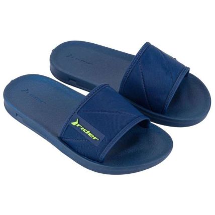 Chinelo Slide Infantil Rider Street - 11592 - Azul/azul/verde - Atacado