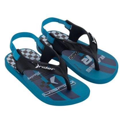 Chinelo Baby Rider Street Fun - 11810 - Azul/preto/branco - Atacado