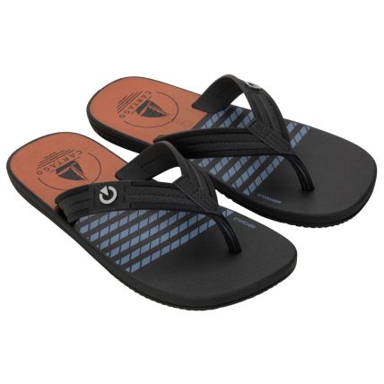 Chinelo Infantil Cartago Atlanta - 11841 - Preto/azul/laranja - Atacado