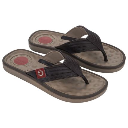 Chinelo Masculino Cartago Alabama - 11859 - Bege/marrom/vermelho - Atacado