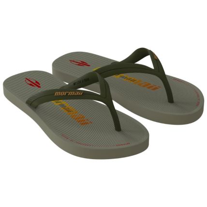 Chinelo Masculino Mormaii Tropical - 11936 - Verde/verde/laranja - Atacado
