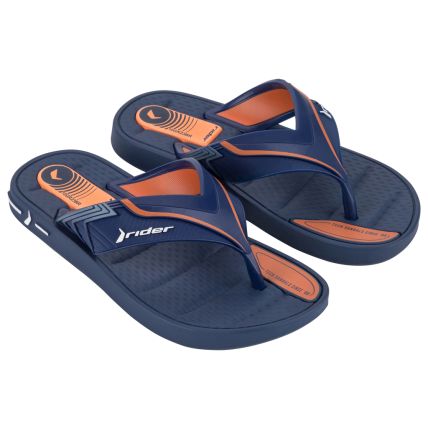 Chinelo Infantil Rider Sprint - 12033 - Azul/azul/laranja - Atacado