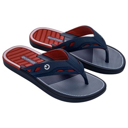Chinelo Masculino Cartago Dallas - 12158 - Azul/vermelho/branco - Atacado