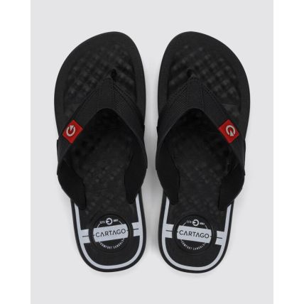 Chinelo Masculino Cartago Arizona - 12212 - Preto/preto/cinza - Atacado