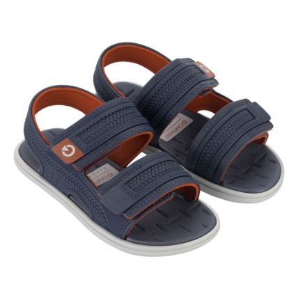 Sandalia Infantil Cartago Malta V - 12232 - Cinza/azul/vermelho - Atacado