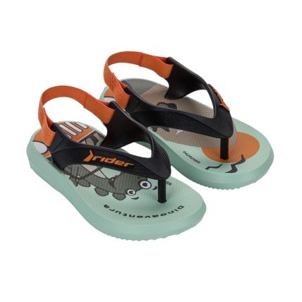 Sandalia Baby Rider R1 Iii - 12295 - Verde/preto/laranja - Atacado