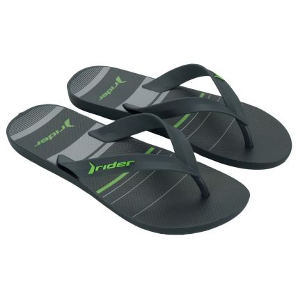 Chinelo Masculino Rider Feel Urban - 12318 - Cinza/basalto/verde - Atacado