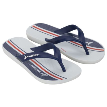 Chinelo Infantil Rider Feel Urban - 12342 - Branco/azul/vermelho - Atacado