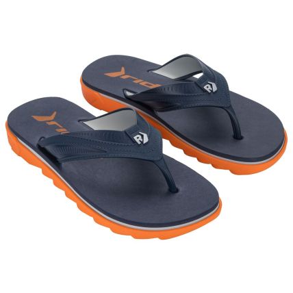 Chinelo Masculino Rider Rw Plus - 12425 - Laranja/azul/cinza - Atacado
