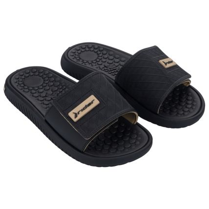 Chinelo Slide Masculino Rider Infinity Fuse Ii - 12426 - Preto/preto/caramelo - Atacado