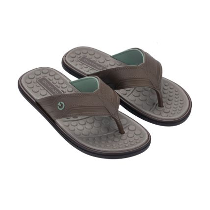 Chinelo Masculino Cartago Veneto Iii - 12452 - Bege/cinza/laranja - Atacado