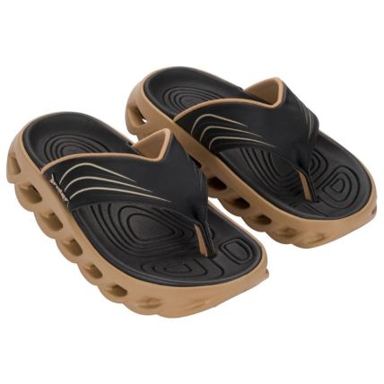 Chinelo Masculino Rider R Power - 12495 - Bege/preto - Atacado