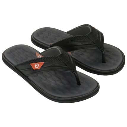 Chinelo Masculino Cartago Malta Vi - 12496 - Preto/preto/cinza (Bq383) - Atacado