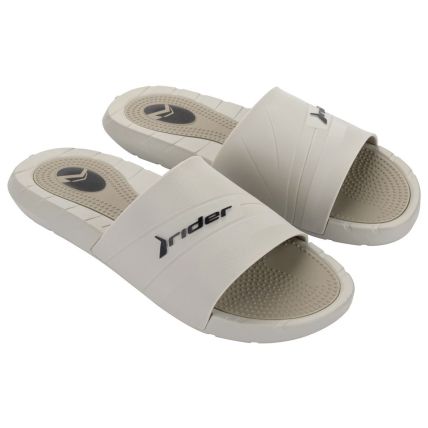 Chinelo Slide Masculino Rider Rush - 12511 - Bege/bege/preto - Atacado