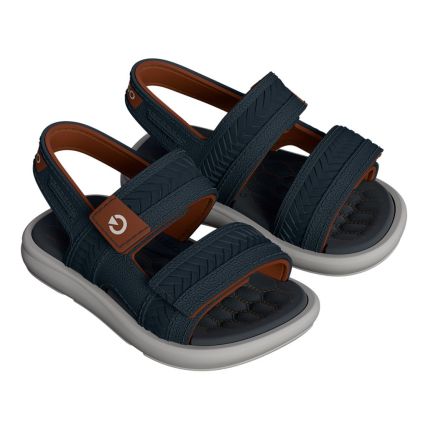 Sandalia Baby Cartago Malta Vi - 12549 - Bege/azul/telha - Atacado