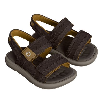 Sandalia Baby Cartago Malta Vi - 12549 - Bege/marrom/amarelo - Atacado