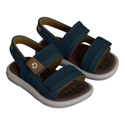 Sandalia Baby Cartago Malta Vi - 12549 - Cinza/azul/castor - Atacado