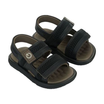 Sandalia Baby Cartago Malta Vi - 12549 - Preto/preto/marrom - Atacado