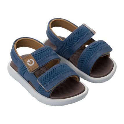 Sandalia Baby Cartago Malta Vi - 12549 - Cinza/azul/castor - Atacado