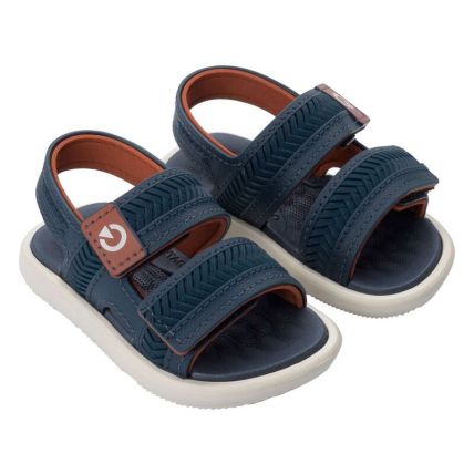 Sandalia Baby Cartago Malta Vi - 12549 - Bege/azul/telha - Atacado