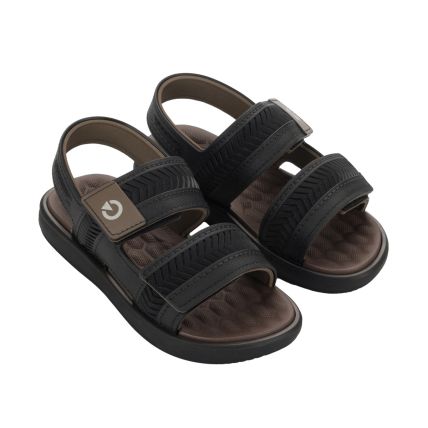 Sandalia Infantil Cartago Malta Vi - 12550 - Preto/preto/marrom - Atacado