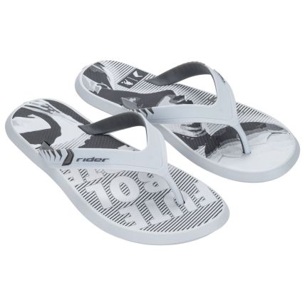 Chinelo Masculino Rider R1 Prime R10 - 12559 - Branco/branco/cinza - Atacado