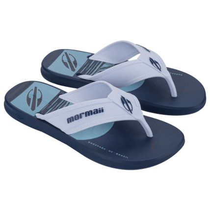 Chinelo Masculino Mormaii Wave Iii - 12565 - Azul/branco - Atacado