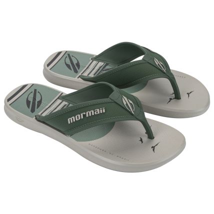 Chinelo Masculino Mormaii Wave Iii - 12565 - Bege/verde - Atacado
