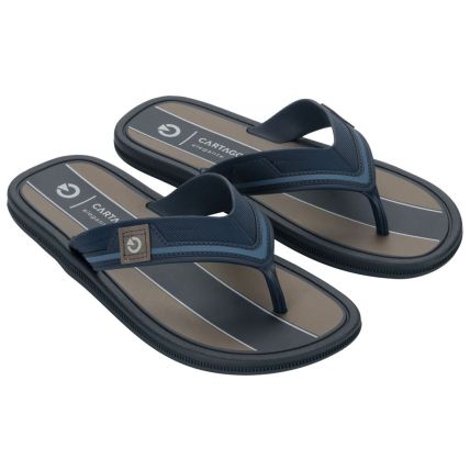 Chinelo Masculino Cartago Maiorca Iii - 12571 - Azul/azul/marrom - Atacado