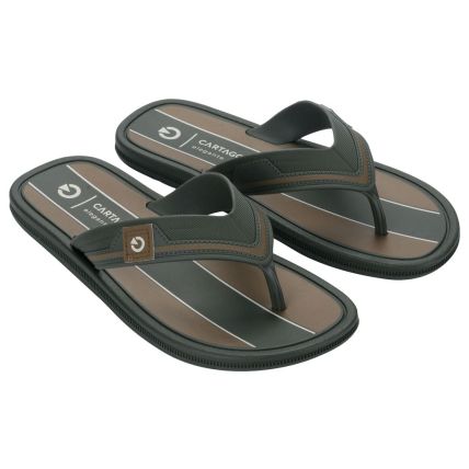 Chinelo Masculino Cartago Maiorca Iii - 12571 - Verde/verde/marrom - Atacado