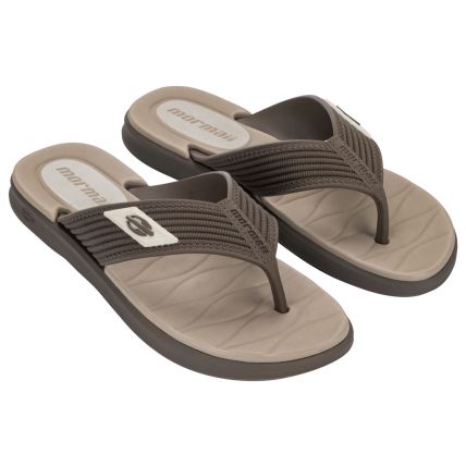 Chinelo Masculino Mormaii Kinja - 12574 - Marrom/bege - Atacado