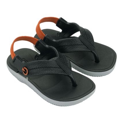 Sandalia Baby Cartago Aspen - 12584 - Cinza/preto/laranja - Atacado
