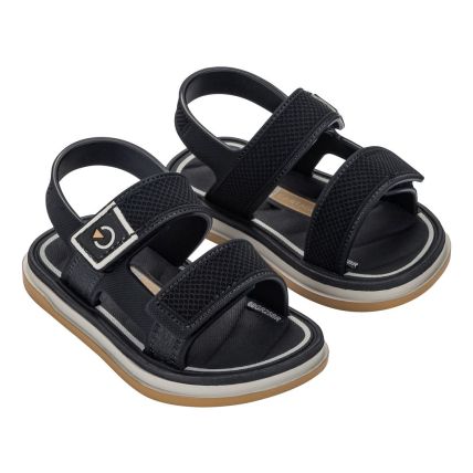 Sandalia Baby Cartago Malaga Sport Ii - 12586 - Bege/preto/amarelo - Atacado