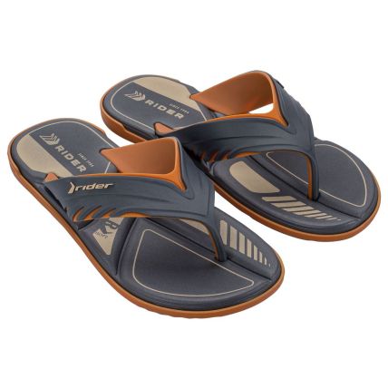 Chinelo Masculino Rider Drift - 12601 - Laranja/cinza/bege - Atacado