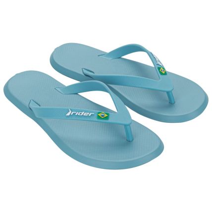 Chinelo Masculino Rider R1 Brasil - 12621 - Azul/azul Claro/branco - Atacado