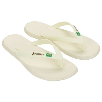 Chinelo Masculino Rider R1 Brasil - 12621 - Bege/bege/marrom - Atacado