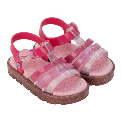 Sandalia Baby Zaxynina Joaninha - 19061 - Rosa Dalia - Atacado