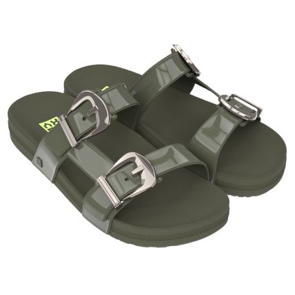 Chinelo Slide Feminino Zaxy Flash Ii - 19225 - Verde Mate - Atacado